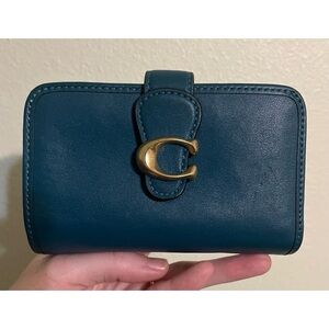 Coach Teal Tabby Wallet!